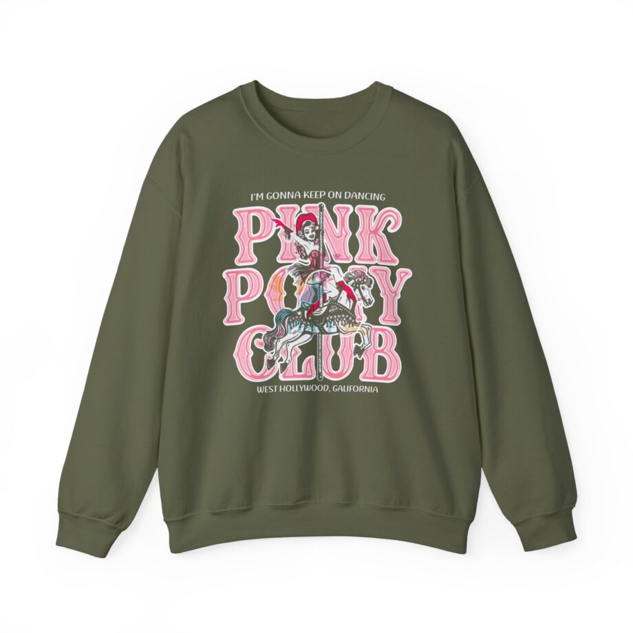 Chappell Roan Im Gonna Keep on Dancing Pink Pony Club Unisex Heavy Blend Crewneck Sweatshirt
