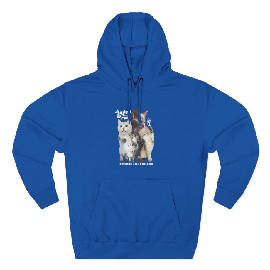 Amigo the Devil  Too Many Puppies Three-Panel Fleece Hoodie