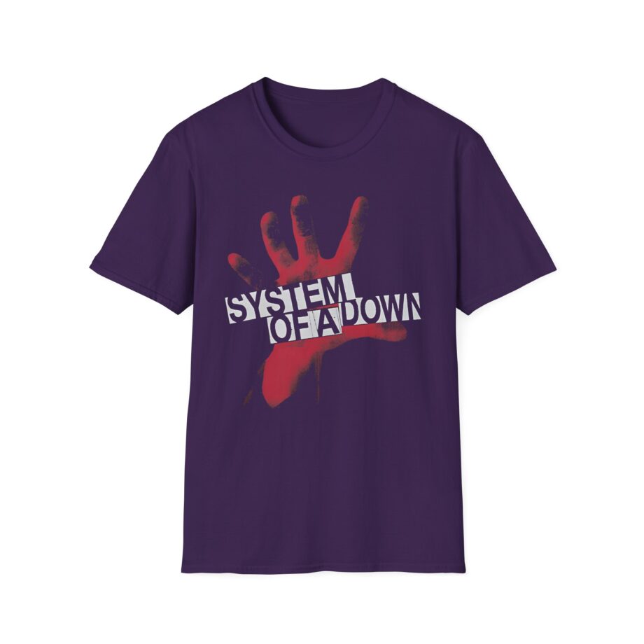 System of a Down Self Titled Red Hand Logo Unisex Softstyle T-Shirt