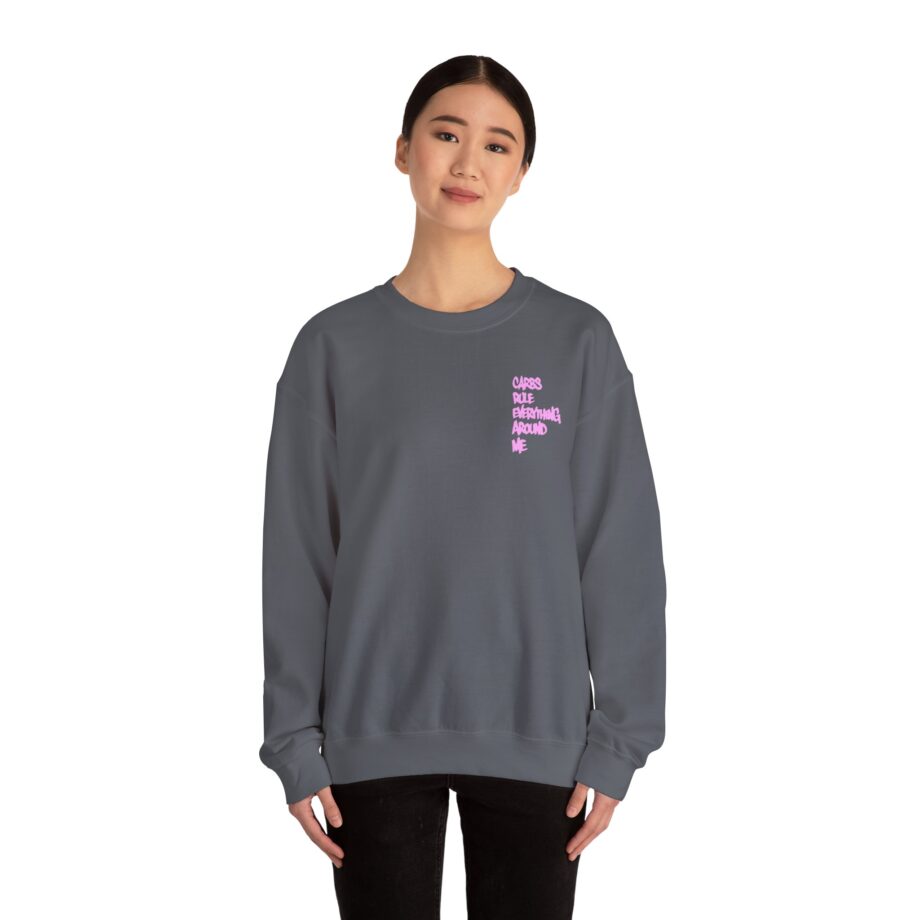 Method Man Carbs Rule Everything Around Me Unisex Heavy Blend Crewneck Sweatshirt