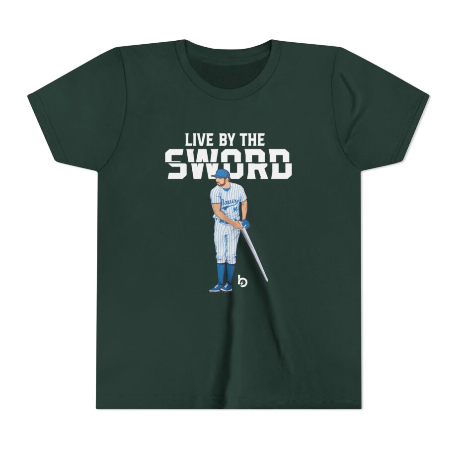 Trevor Bauer Live By The Sword Youth Short Sleeve Tee