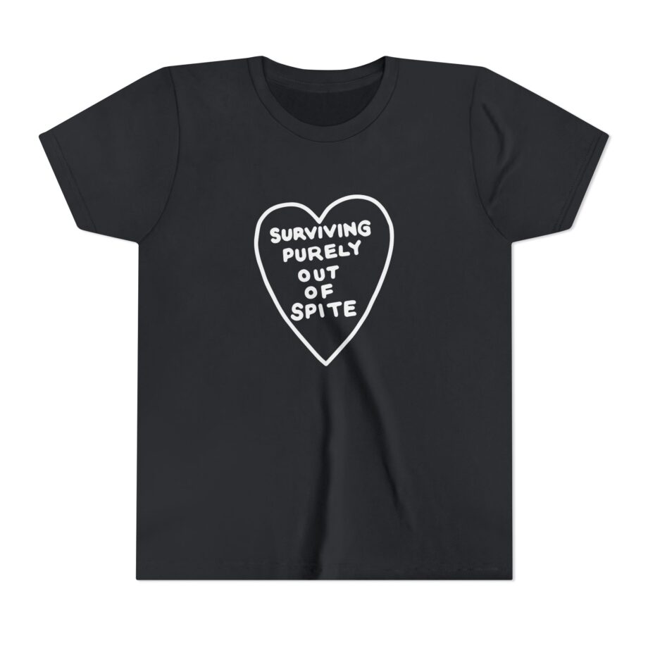 Elyse Myers Surviving Purely Out of Spite Youth Short Sleeve Tee