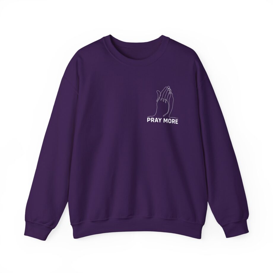 Roman Atwood Pray More Unisex Heavy Blend Crewneck Sweatshirt