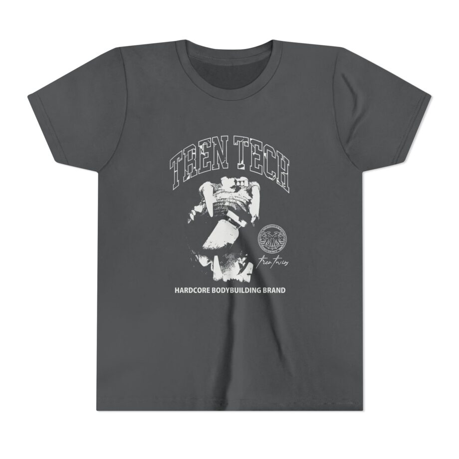 Tren Tech Hardcore Bodybuilding Brand Youth Short Sleeve Tee