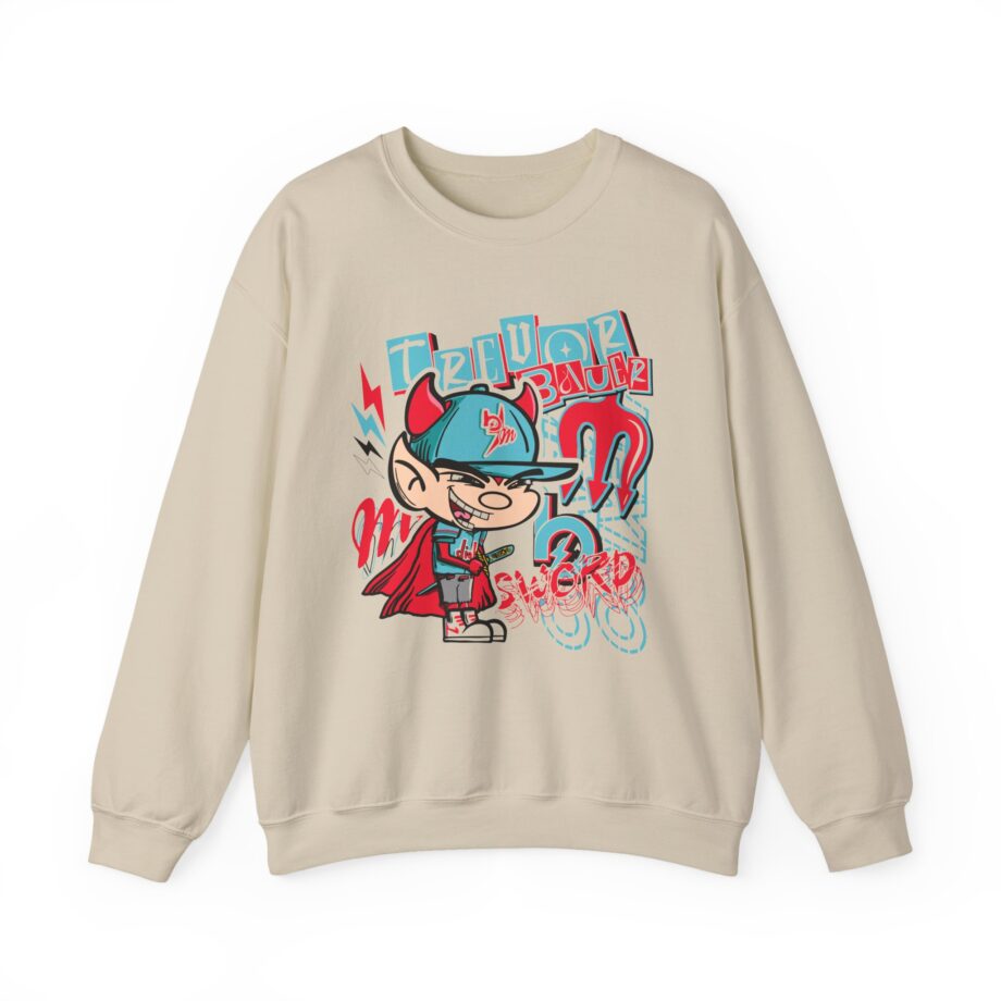 Trevor Bauer Diablo's Cartoon Three-panel Fleece Hoodie