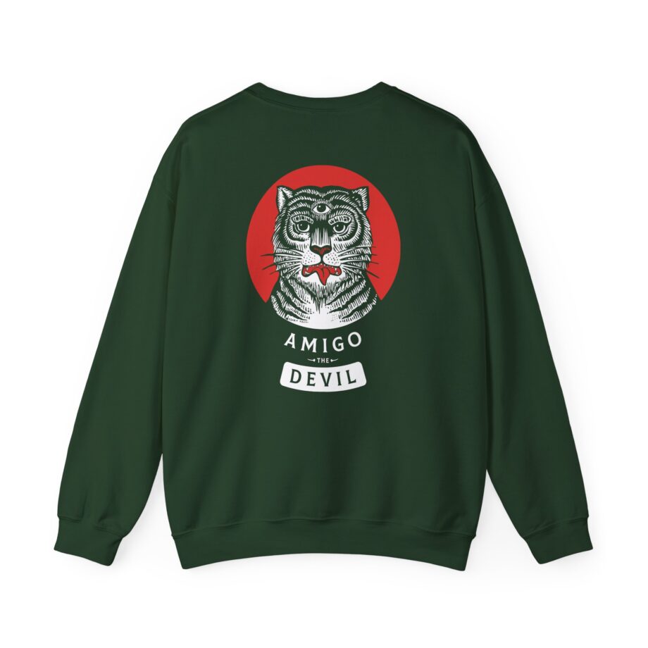 Amigo the Devil Tiger Unisex Heavy Blend Crewneck Sweatshirt