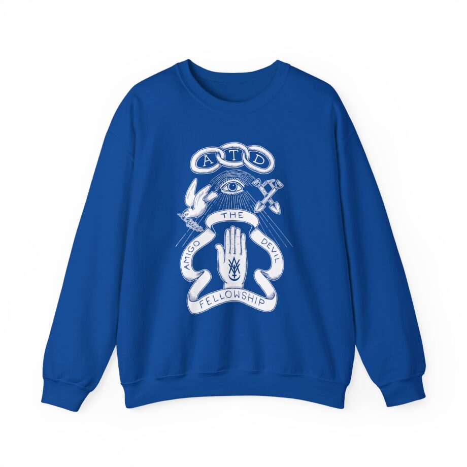 Amigo the Devil  Fellowship Unisex Heavy Blend Crewneck Sweatshirt