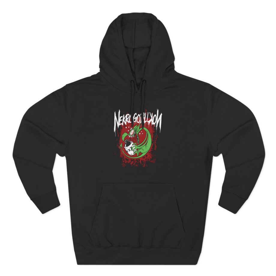 Nekrogoblikon Drunk Goblin Three-Panel Fleece Hoodie