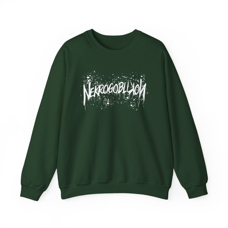 Nekrogoblikon Goblin Mode Raglan Unisex Heavy Blend Crewneck Sweatshirt