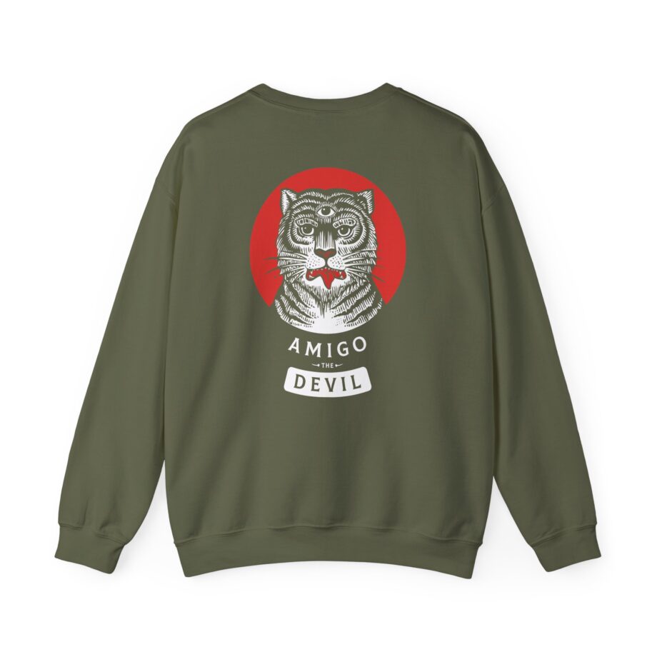 Amigo the Devil Tiger Unisex Heavy Blend Crewneck Sweatshirt
