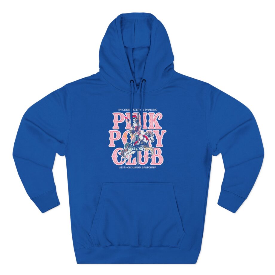 Chappell Roan Im Gonna Keep on Dancing Pink Pony Club Three-Panel Fleece Hoodie