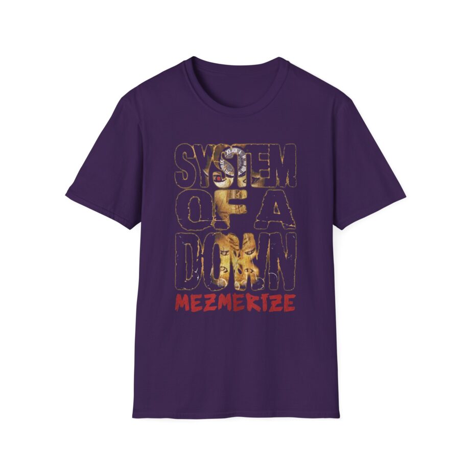 System of a Down Mezmerize Stacked Logo Unisex Softstyle T-Shirt