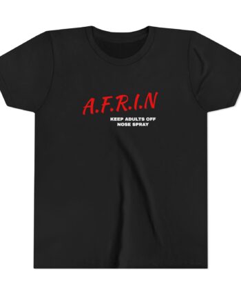 Nate Bargatze Afrin Keep Adults of Nose Spray Youth Short Sleeve Tee