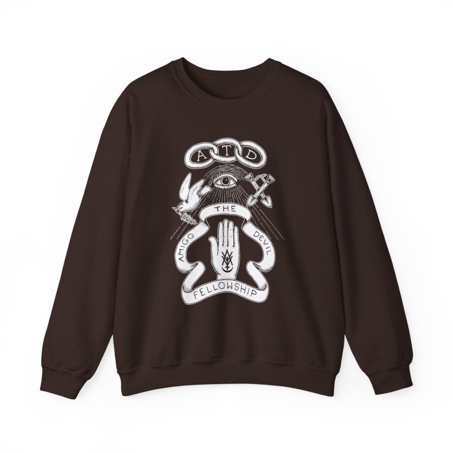 Amigo the Devil  Fellowship Unisex Heavy Blend Crewneck Sweatshirt