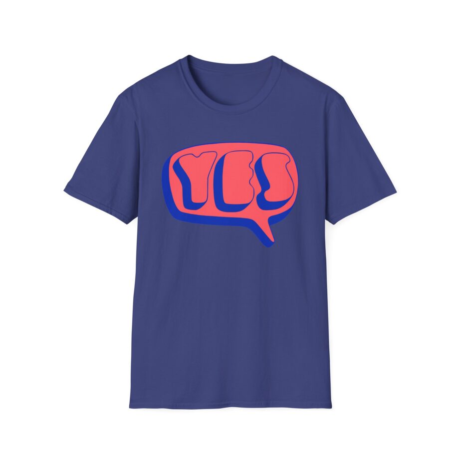 Yes Word Bubble Unisex Softstyle T-shirt