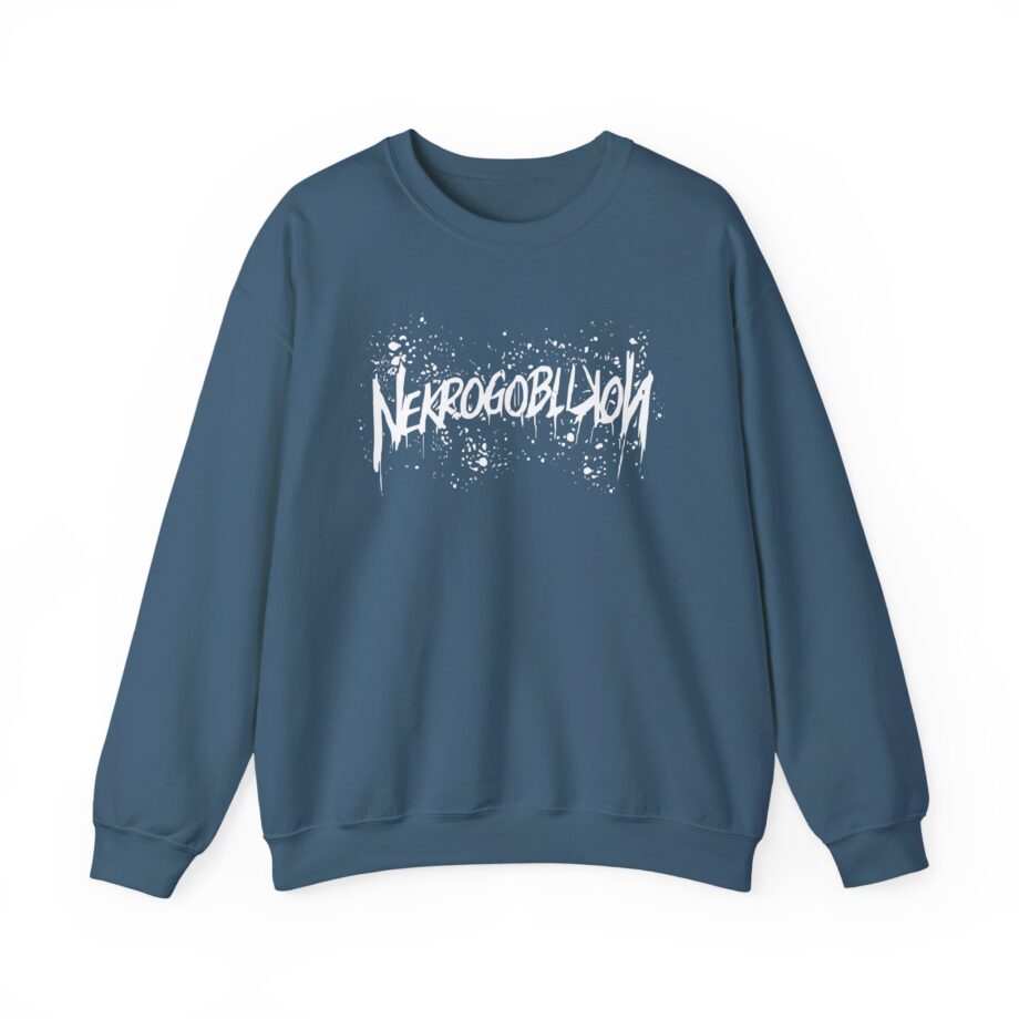 Nekrogoblikon Goblin Mode Raglan Unisex Heavy Blend Crewneck Sweatshirt