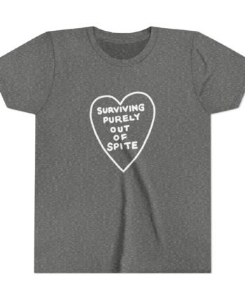 Elyse Myers Surviving Purely Out of Spite Youth Short Sleeve Tee