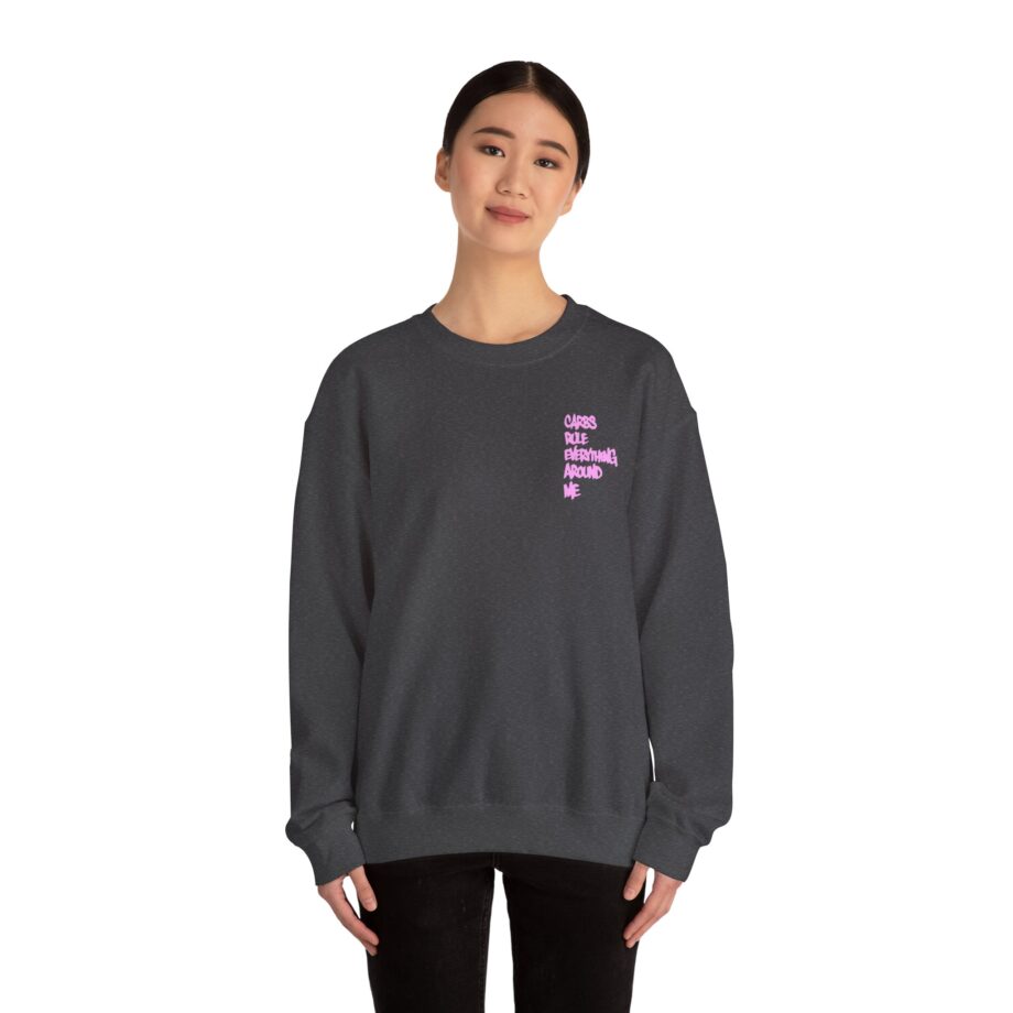 Method Man Carbs Rule Everything Around Me Unisex Heavy Blend Crewneck Sweatshirt
