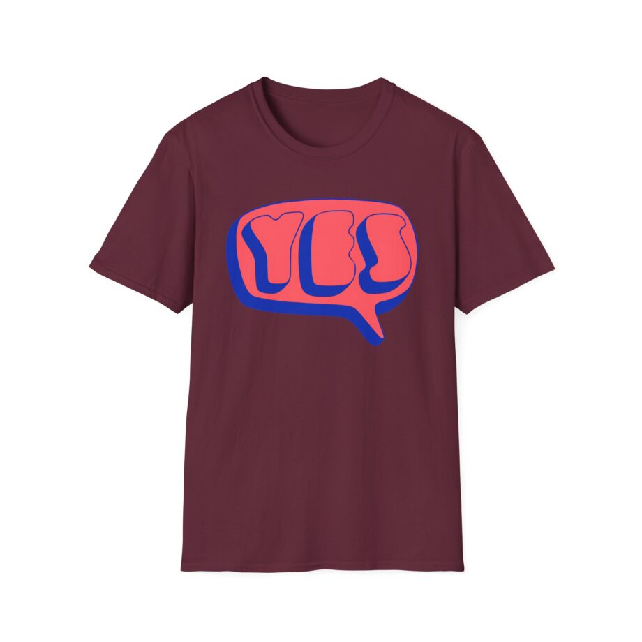 Yes Word Bubble Unisex Softstyle T-shirt