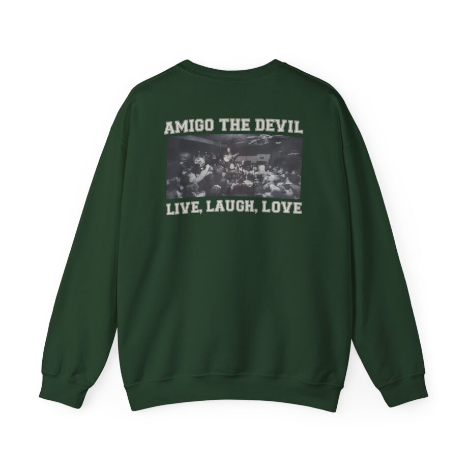 Amigo the Devil Live, Laugh, Love Unisex Heavy Blend Crewneck Sweatshirt