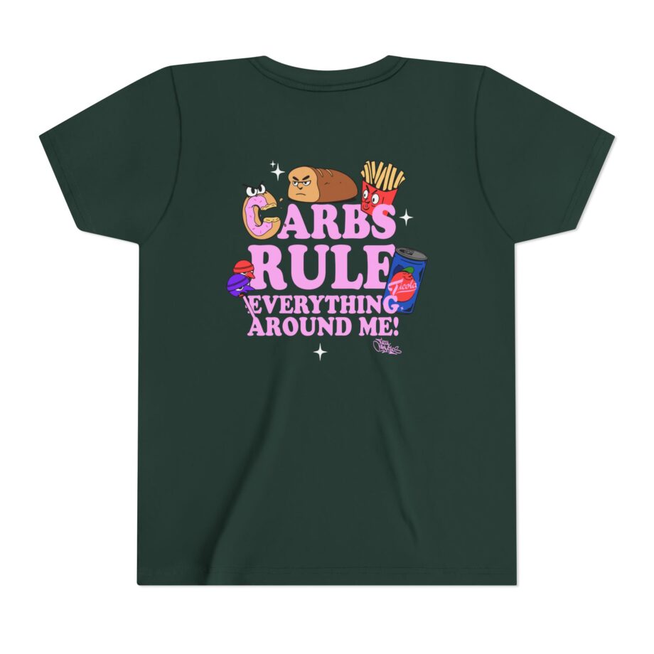 Method Man Carbs Rule Everything Around Me Youth Short Sleeve Tee
