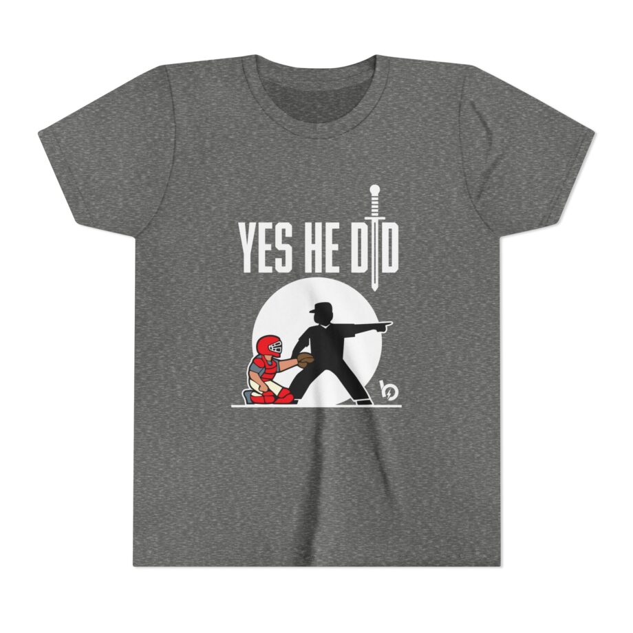 Trevor Bauer Yes He Did Youth Short Sleeve Tee