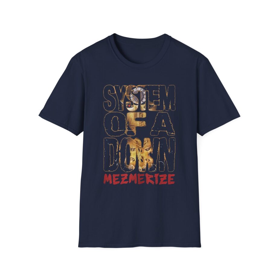 System of a Down Mezmerize Stacked Logo Unisex Softstyle T-Shirt