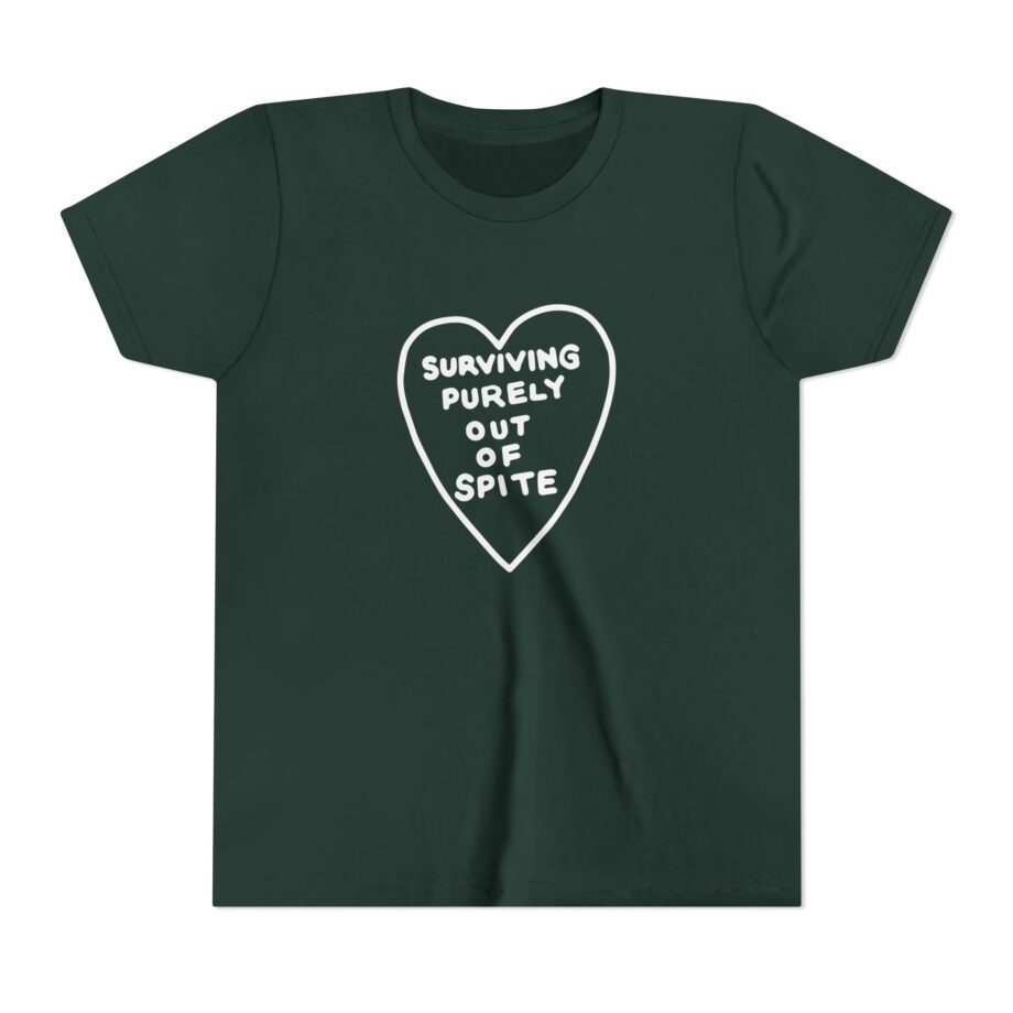 Elyse Myers Surviving Purely Out of Spite Youth Short Sleeve Tee