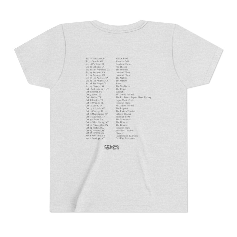 Wave to Earth 0.03 NA Tour  Youth Short Sleeve Tee