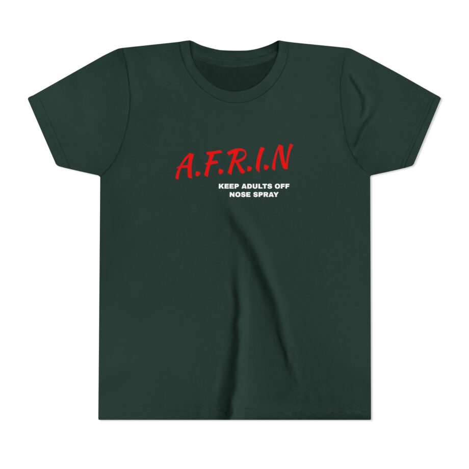 Nate Bargatze Afrin Keep Adults of Nose Spray Youth Short Sleeve Tee