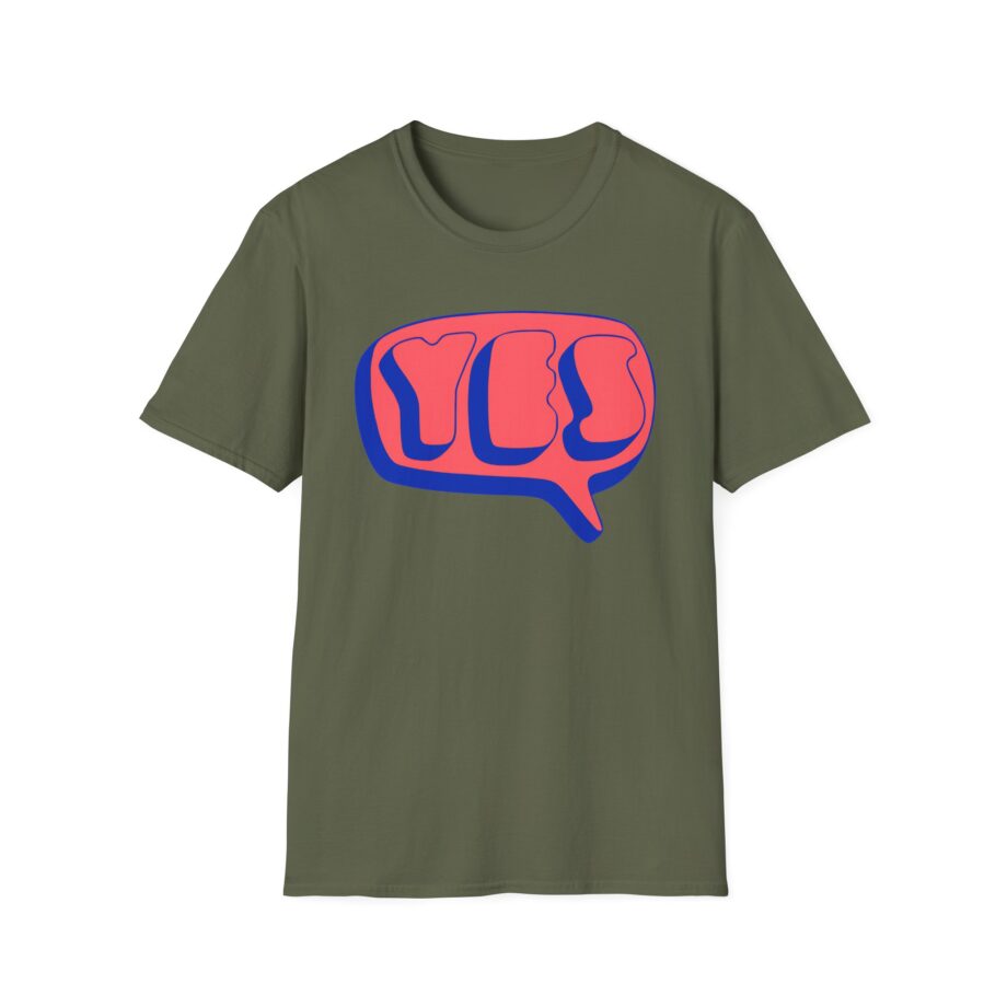 Yes Word Bubble Unisex Softstyle T-shirt