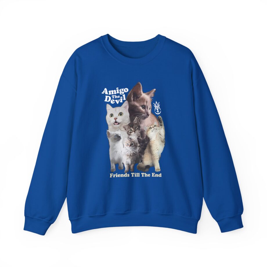 Amigo the Devil  Too Many Puppies Unisex Heavy Blend Crewneck Sweatshirt