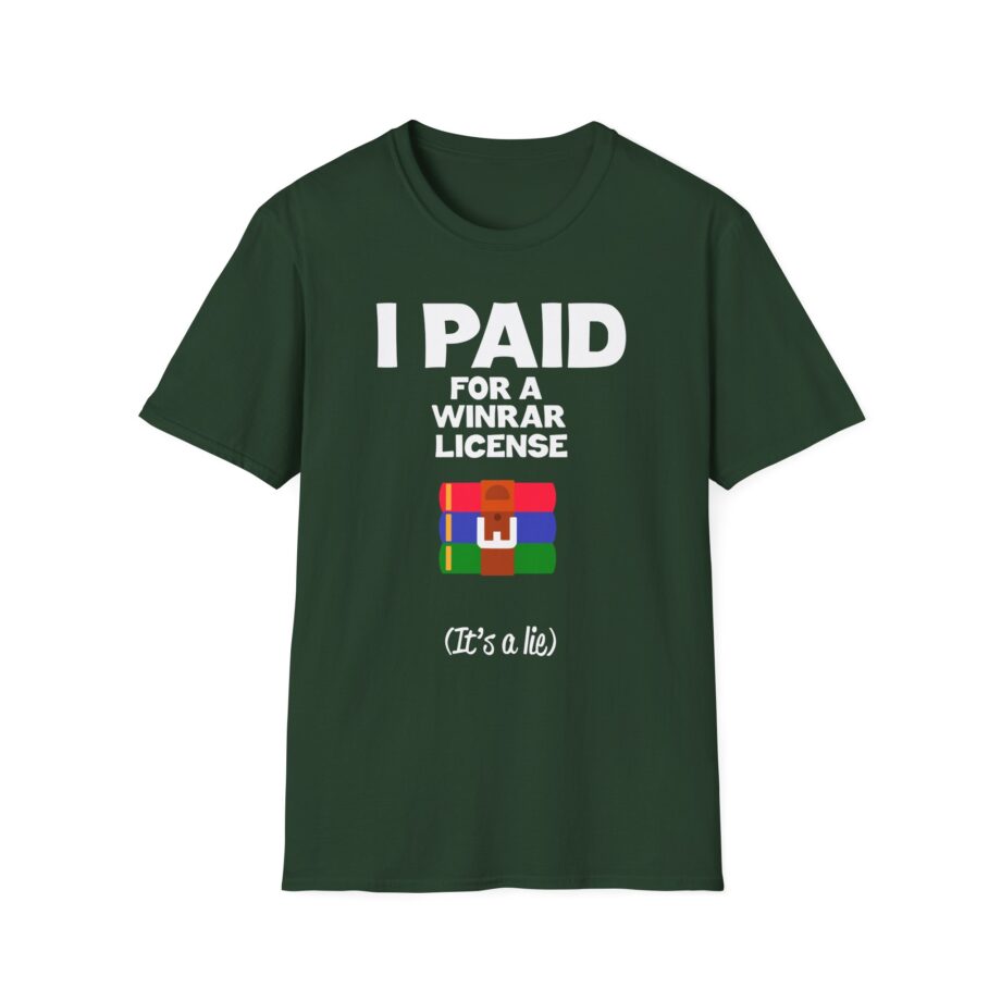 I Paid for a Winrar License Unisex Softstyle T-Shirt