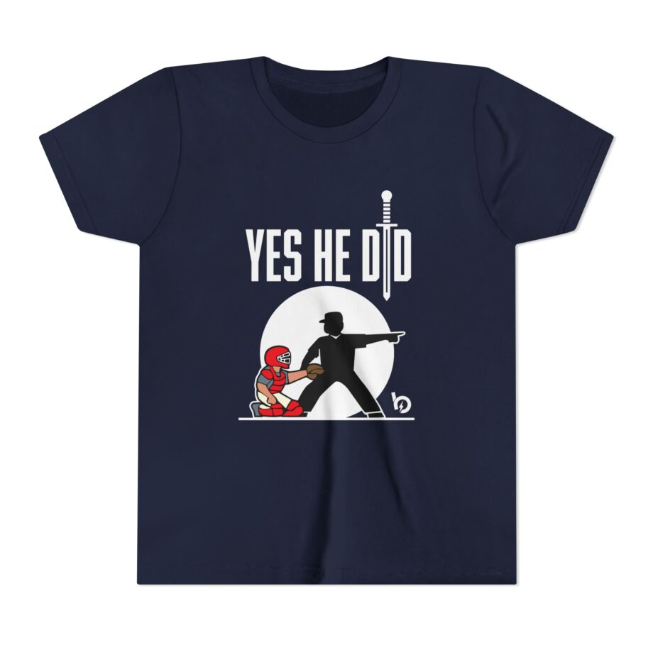 Trevor Bauer Yes He Did Youth Short Sleeve Tee