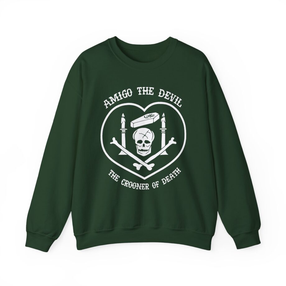 Amigo the Devil Crooner of Death Unisex Heavy Blend Crewneck Sweatshirt