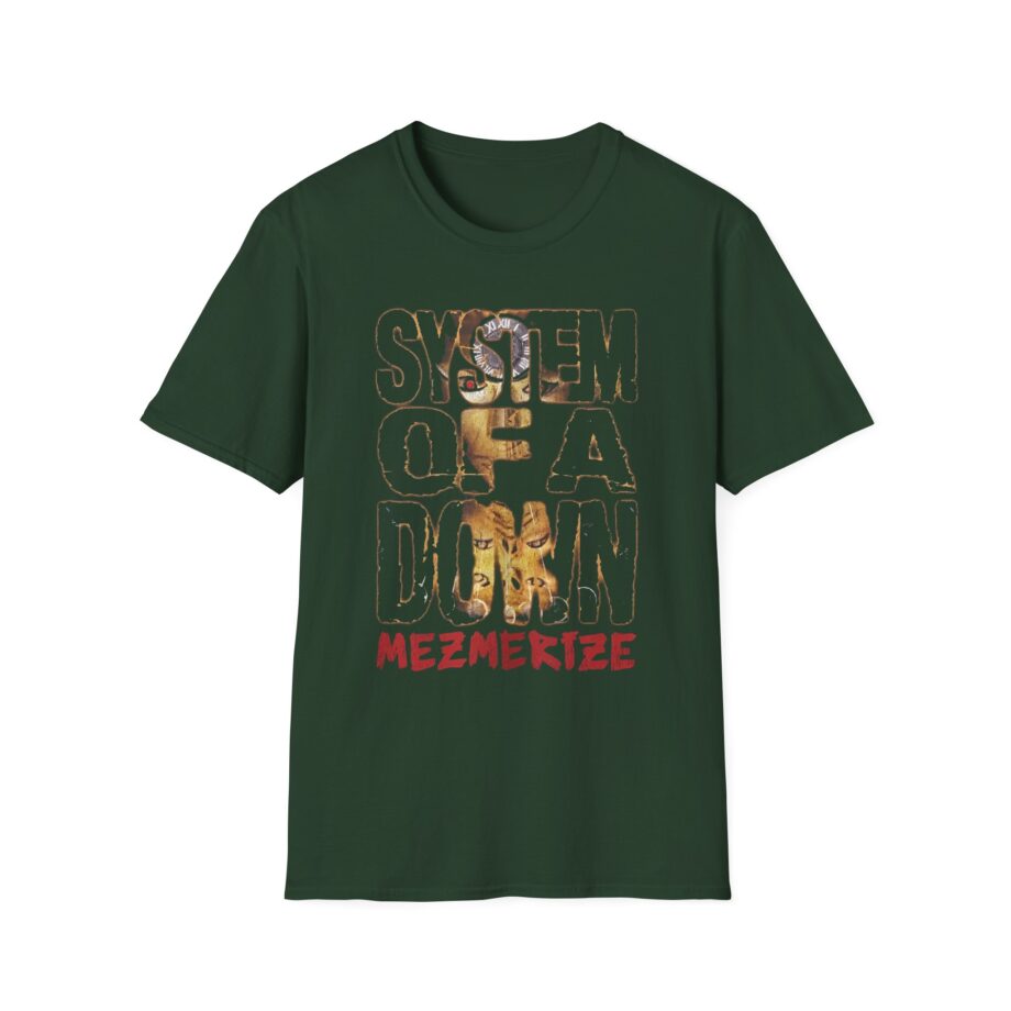 System of a Down Mezmerize Stacked Logo Unisex Softstyle T-Shirt