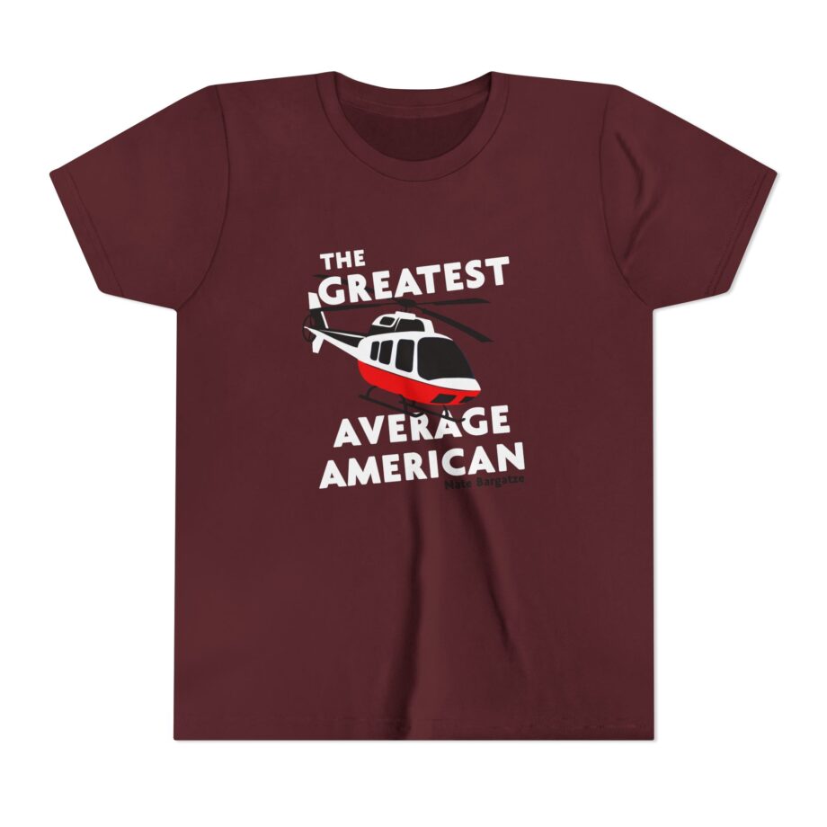 The Greatest Average American Nate Bargatze Youth Short Sleeve Tee
