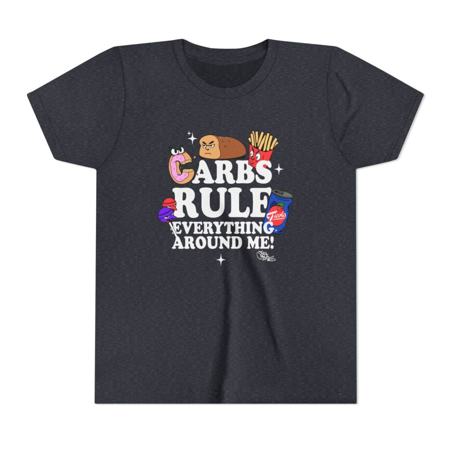 Method Man Carbs Rule Everything Around Me Youth Short Sleeve Tee