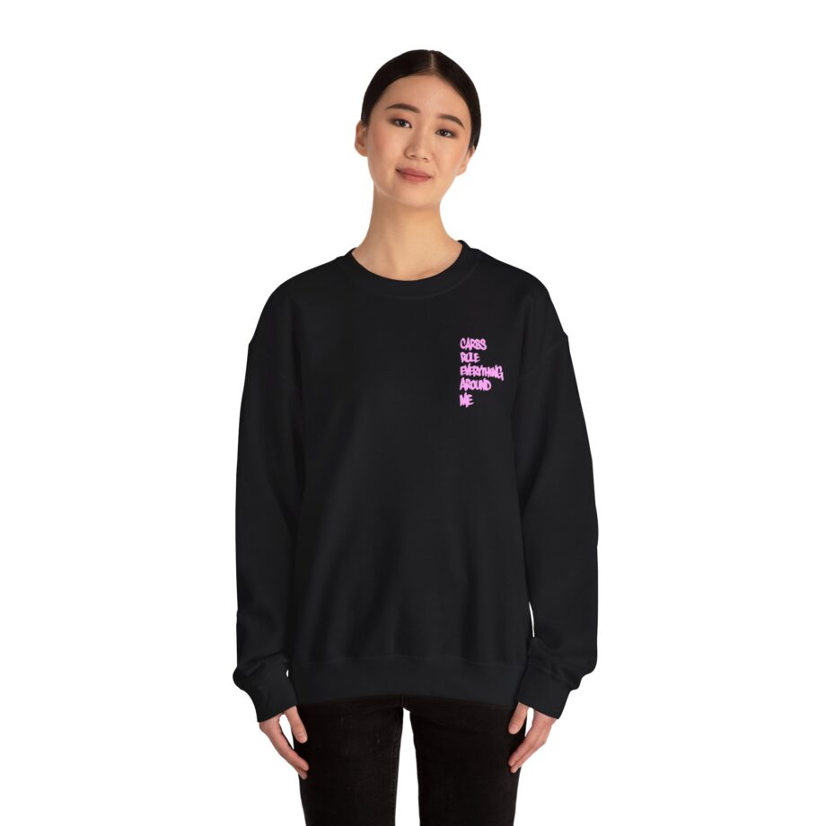 Method Man Carbs Rule Everything Around Me Unisex Heavy Blend Crewneck Sweatshirt