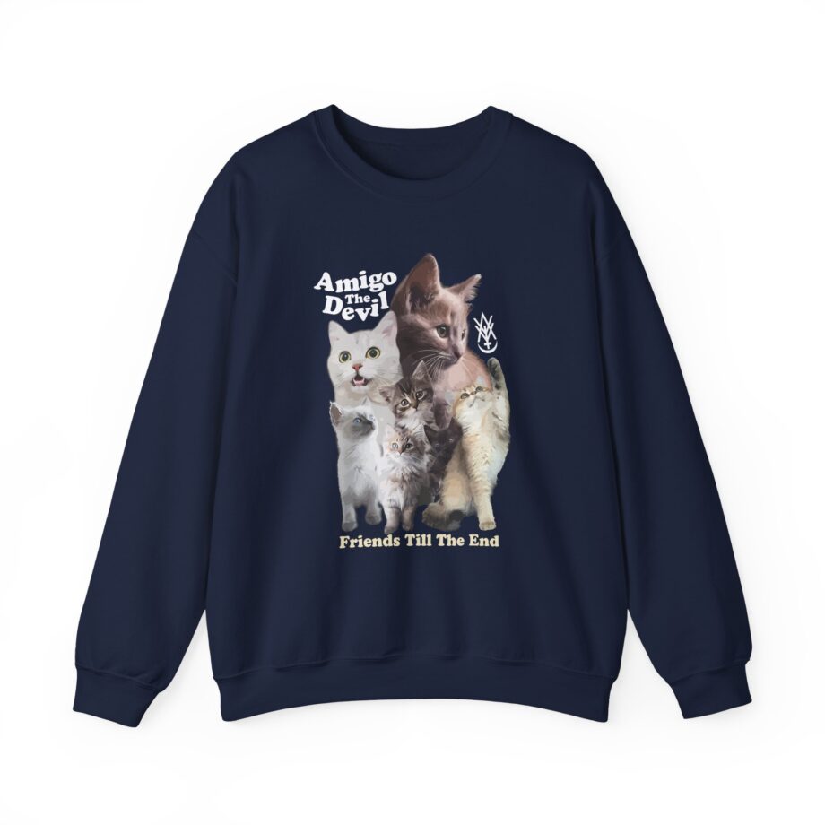Amigo the Devil  Too Many Puppies Unisex Heavy Blend Crewneck Sweatshirt