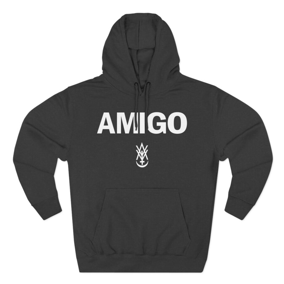 Amigo the Devil Safe for Work Three-Panel Fleece Hoodie