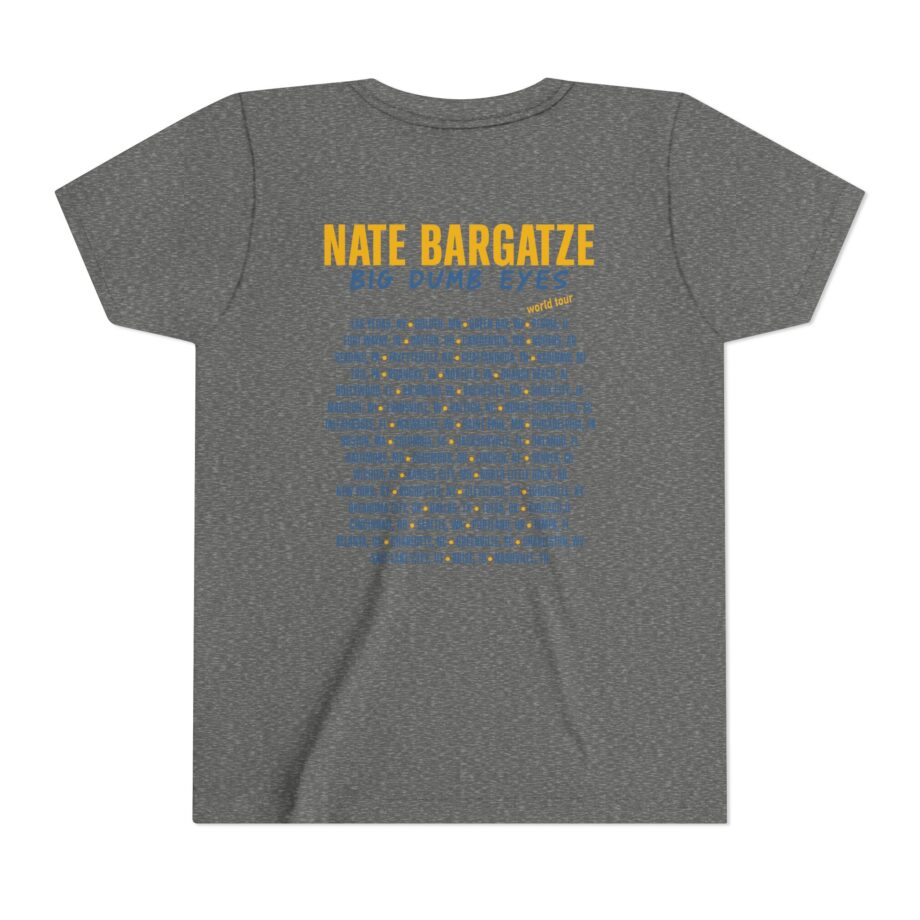 Nate Bargatze Big Dumb Eyes Tour Youth Short Sleeve Tee