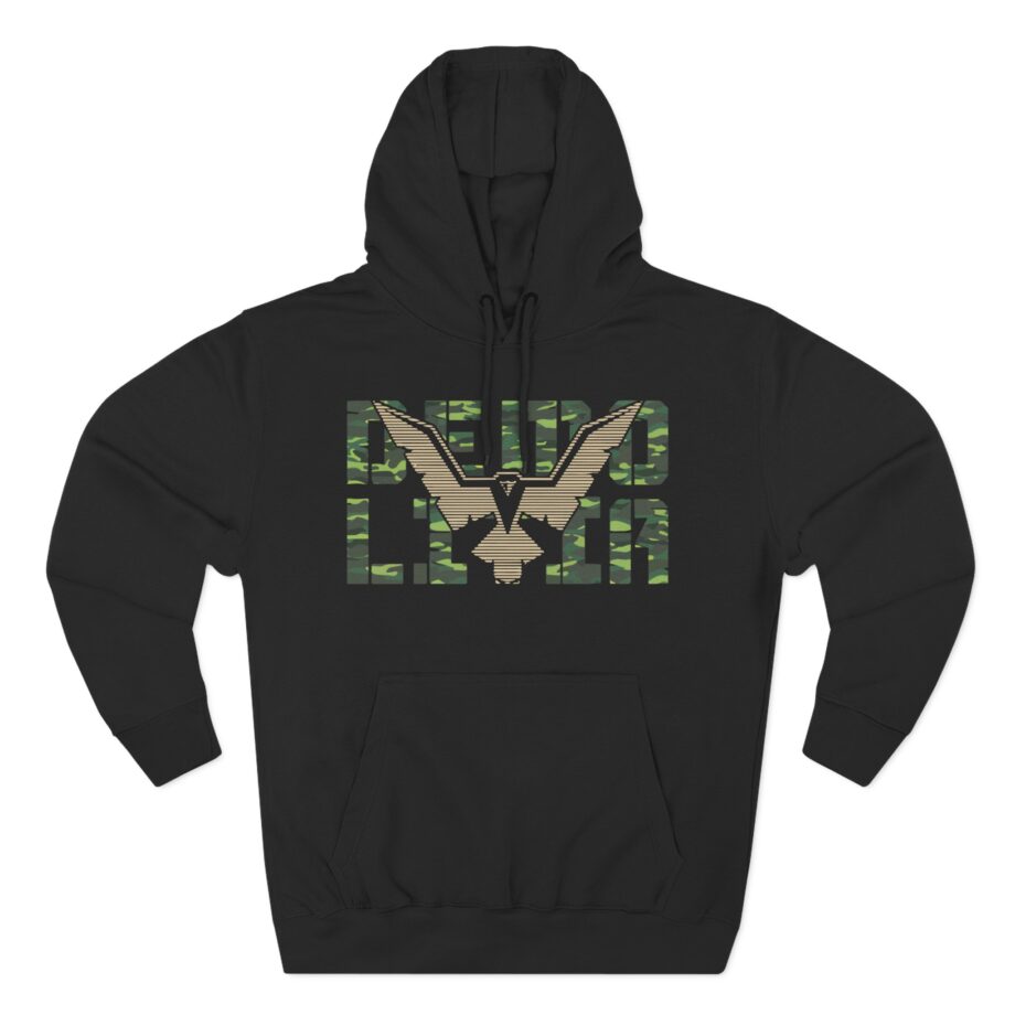 Eagle Emblem Three-Panel Fleece Hoodie