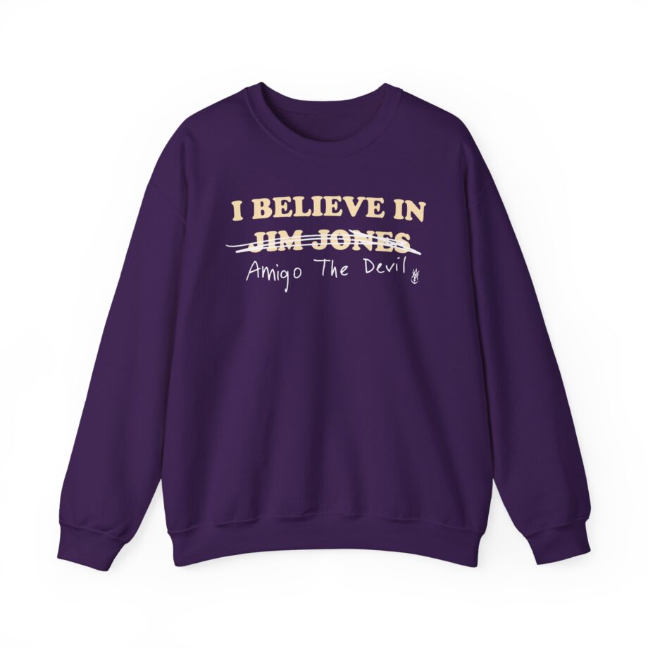 Amigo the Devil I Believe in Jim Jones Unisex Heavy Blend Crewneck Sweatshirt