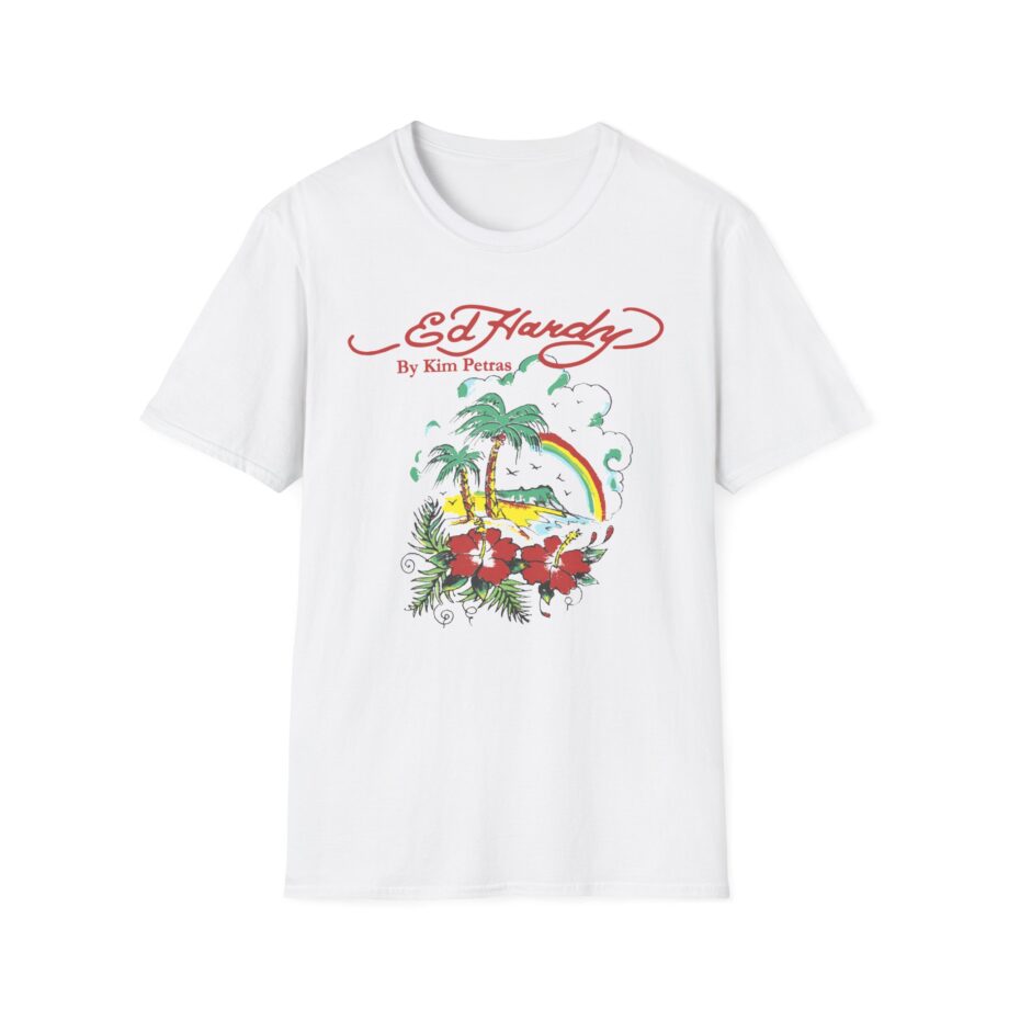 Kim Petras Tropical Scene Lettuce Unisex Softstyle T-shirt