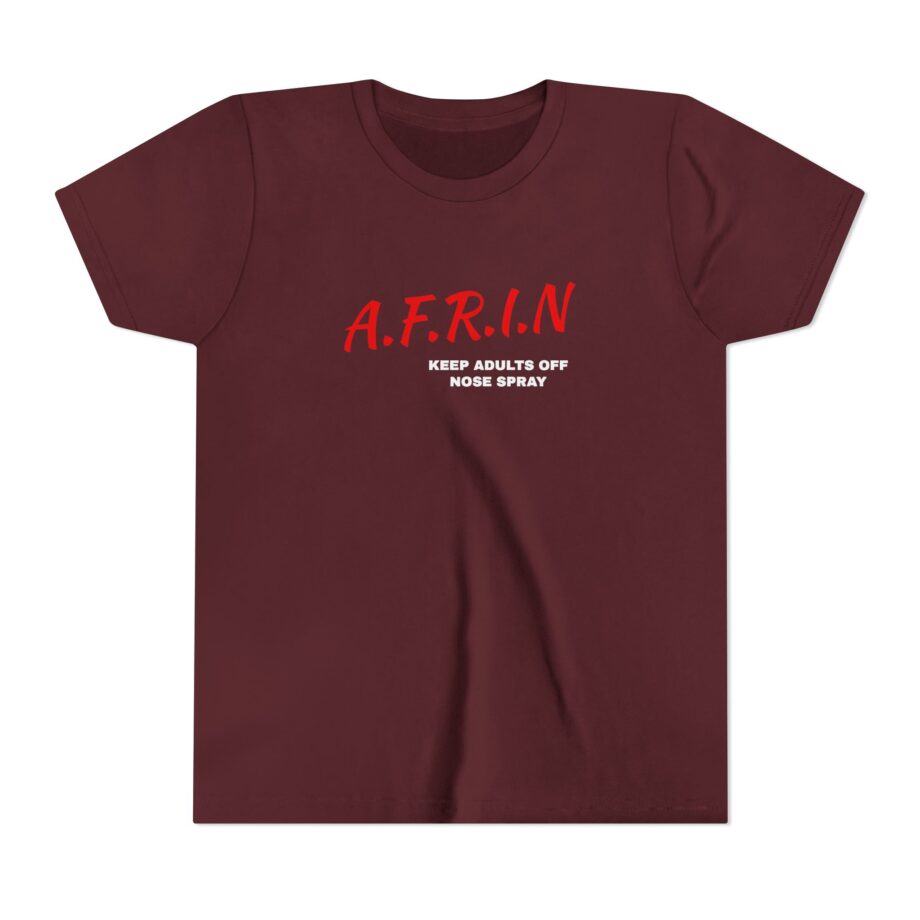 Nate Bargatze Afrin Keep Adults of Nose Spray Youth Short Sleeve Tee