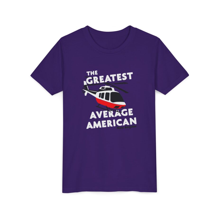 The Greatest Average American Nate Bargatze Youth Short Sleeve Tee
