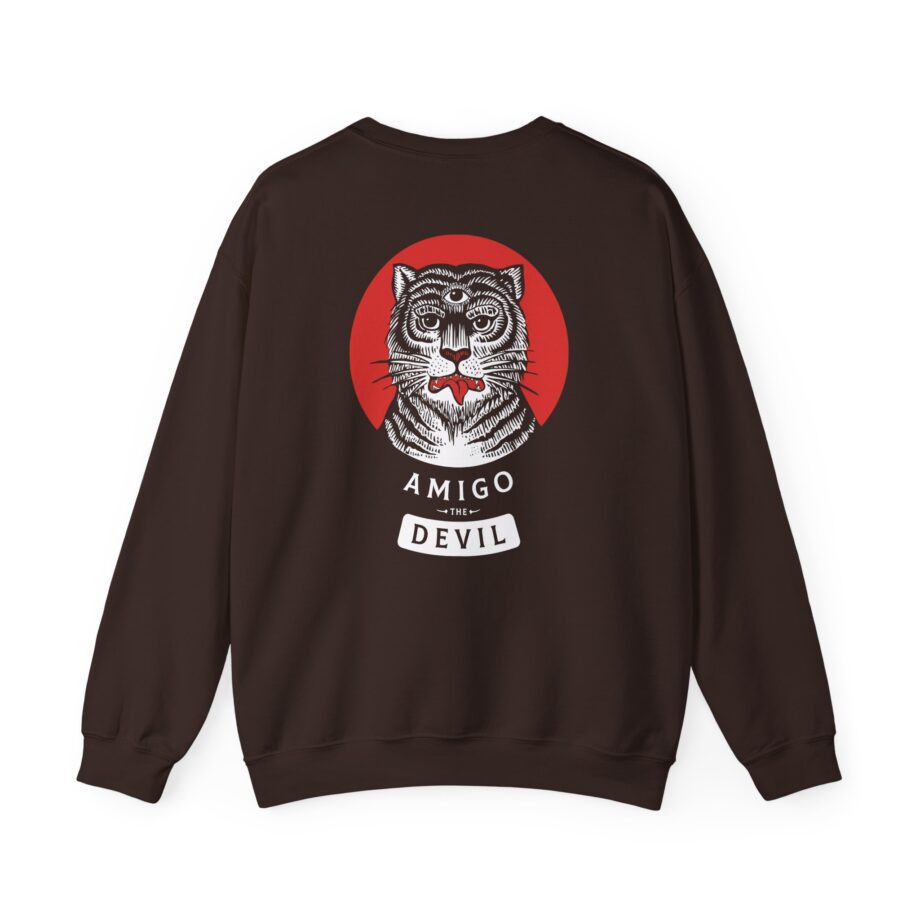 Amigo the Devil Tiger Unisex Heavy Blend Crewneck Sweatshirt