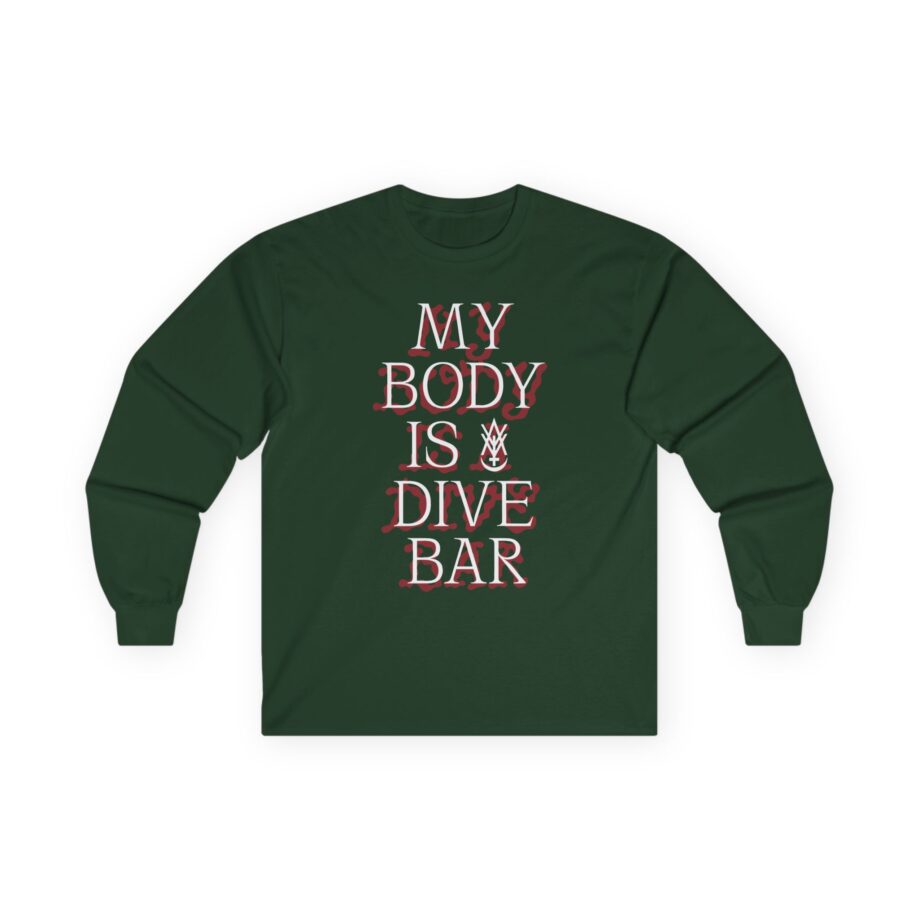 Amigo the Devil My Body is Dive Bar Unisex Ultra Cotton Long Sleeve Tee