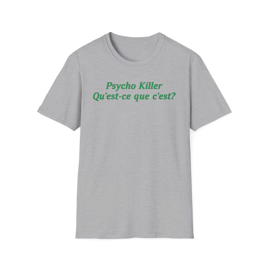 Talking Heads X Miley Psycho Killer Unisex Softstyle T-shirt